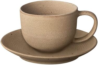 Набір з 2 чашок для кави 190 мл з блюдцями, бежевий Kumi Blomus