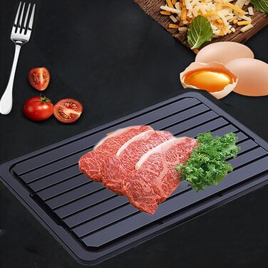 Дошка для розморожування 29,5 x 20,5 см з піддоном, чорний WDEC