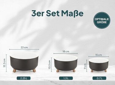 Набір горщиків для квітів 3 шт. Uandu