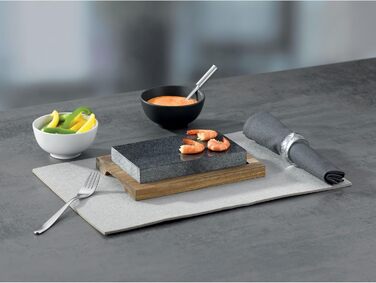 Гарячий камінь з тарілкою для сервірувальні 24 x 16 x 4 см kela