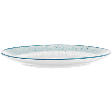 Тарілка обідня Ardesto Siena, 27см, порцеляна, біло-блакитний