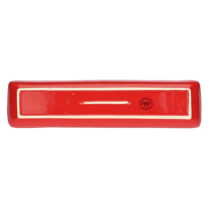 Блюдо сервірувальне прямокутне Rose&Tulpani Milano CONCERTO CORALLO, керамограніт, корал, 32 х 8 см