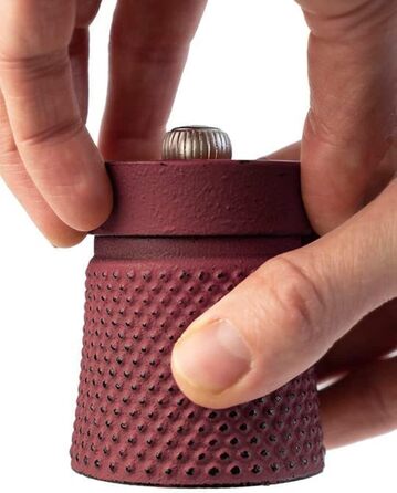 Ручная мельница для перца, классическая регулировка помола, высота чугун, 35402 (один размер, одинарный, матово-красный)