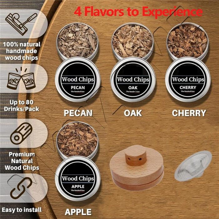 Набір для копчення коктейлів 9 предметів MKNZOME