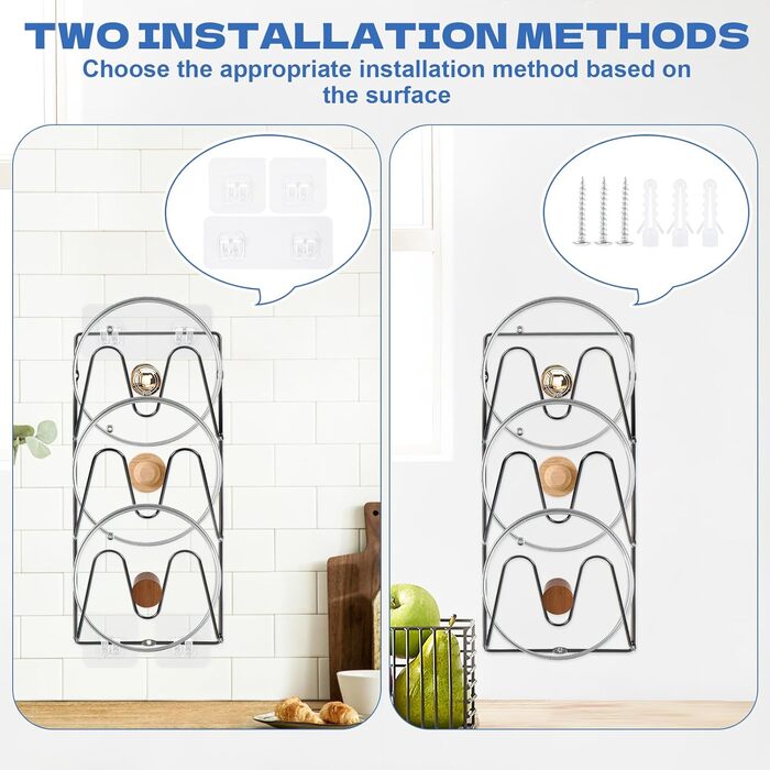 Органайзер для кришок від каструль 2 шт YEXEXINM