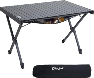 Складной кемпинговый стол 108 х 71 см черный Portal