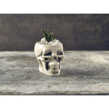 Кружка - череп Тики 400 мл, белая, GenWare