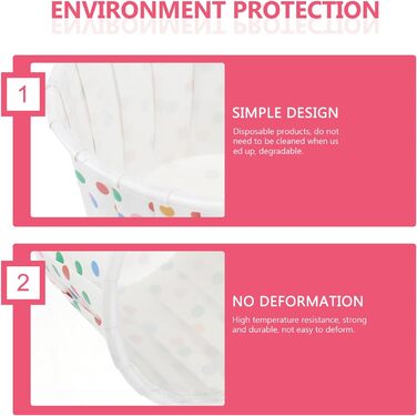 Набір паперові стаканчики для морозива 100 шт. Angoily