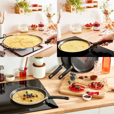 Tefal Сковорода для млинців Halo, 25см, алюміній, бакеліт, сірий