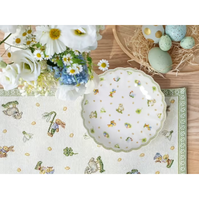 Святкова серветка під тарілку Easter Delight Villeroy & Boch, 48x32 см, набір 6 предметів