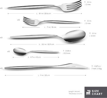 Набір столових приладів 60 предметів на 12 осіб Lizbon Karaca