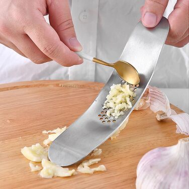 Часникодавка-гойдалка з нержавіючої сталі 19 x 4 см GATIHOK