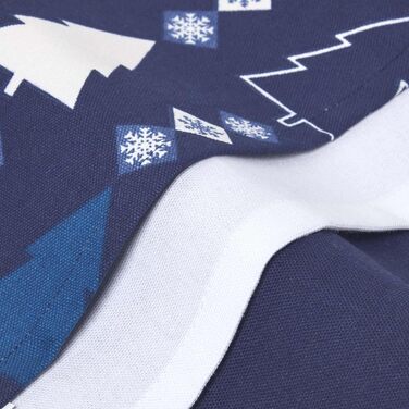 Набор из 3 рождественских кухонных полотенец 50 x 70 см, синий/белый Homescapes