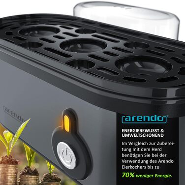Яйцеварка - 1-3 яйця, 210 Вт, Arendo