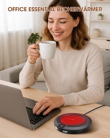 Подогреватель чашек с автоматическим выключением 2-12 часов, черный MXMZHXU