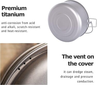 Титанова кастрюля для супу 4.5 л. для 3-5 осіб iBasingo
