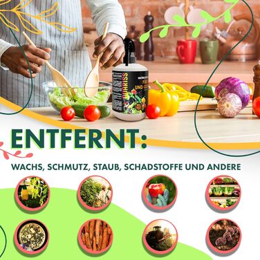 Натуральний засіб для чищення фруктів та овочів 2 x 500 мл QUARISS