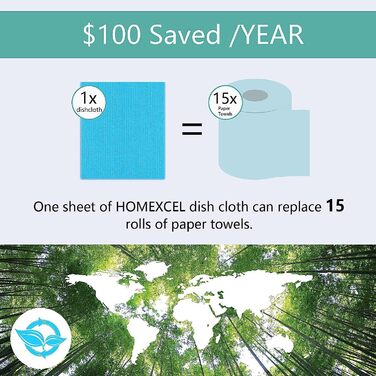 Серветки для прибирання кухні 3 різні кольори 10 шт 17,8 × 15,2 см HOMEXCEL