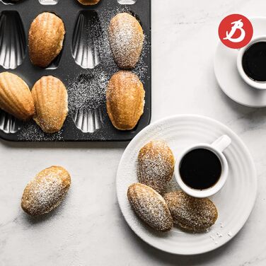 Форма для випічки на 12 мадлен 25x20,8x1,2 см, сіра De Buyer