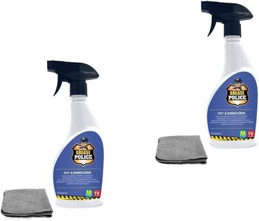 Средство для мытья вытяжек 2х500 мл и салфетки из микрофибры Mediashop