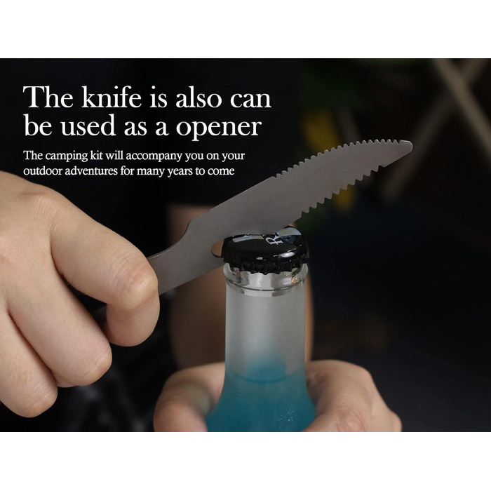 Титанові столові прилади для кемпінгу Boundless Voyage