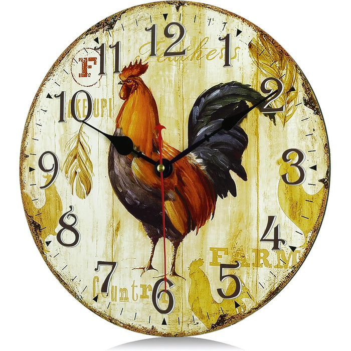 Безшумний настінний годинник 30 см Lafocuse