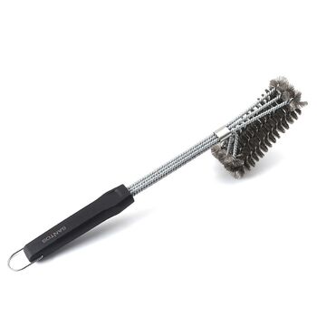 Трехрядная щетка для гриля из нержавеющей стали 45 см Santos