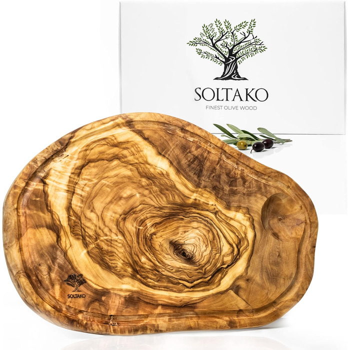 Дошка сервірувальні з оливкового дерева 43 х 20 х 2 см SOLTAKO