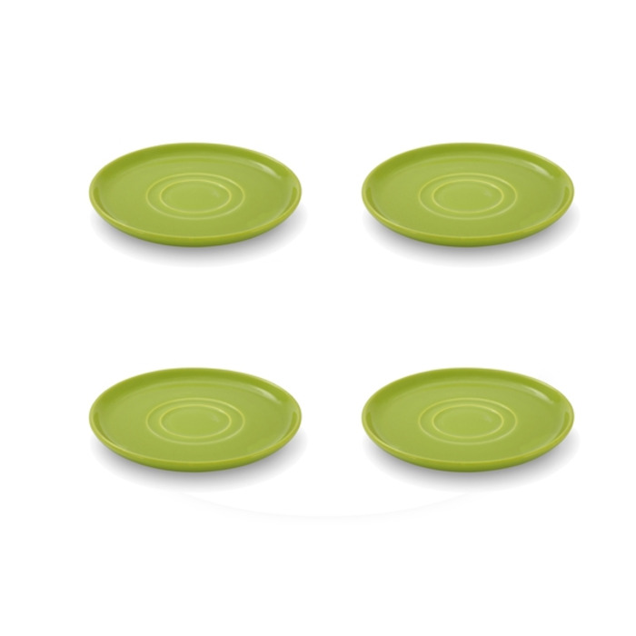 Набір блюдець 15 см, 4 предмета, лаймовий Happymix Friesland