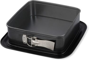 Форма для випікання з відповідною кришкою для прямого транспортування форма для торта для випікання та транспортування (квадратна пружинна форма), 24 шт., 8