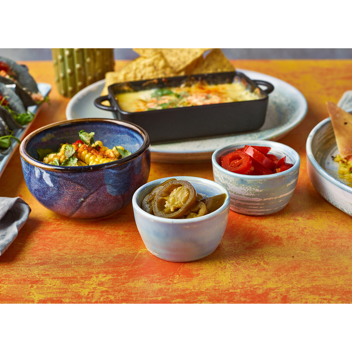 Соусник 7.8*h 4.3 см, 130 мл, блакитний, Terra Porcelain Seafoam, GenWare