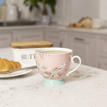 Чашка Kitchen Craft PEACH BIRDS, фарфор, 400 мл