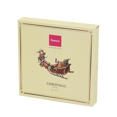 Тарелка Fissman CHRISTMAS 19, 5 cм фарфор (14011)