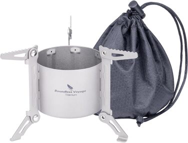 Мини-спиртовая горелка с подставками для кастрюли 80 мл. iBasingo