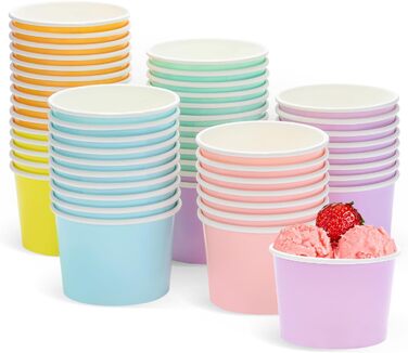 Набір паперові стаканчики для морозива 60 шт. 85 мл ZALAON