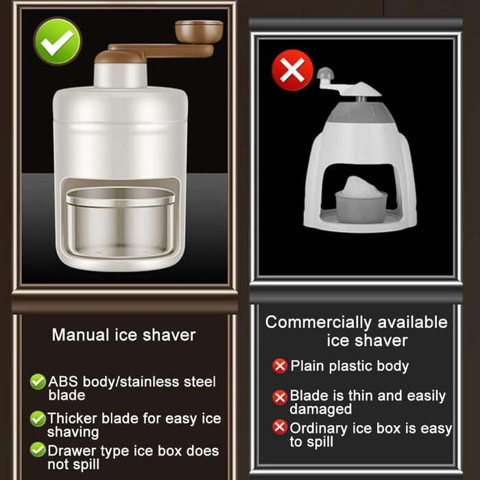 Ручний льодоподрібнювач 700 г Hggzeg