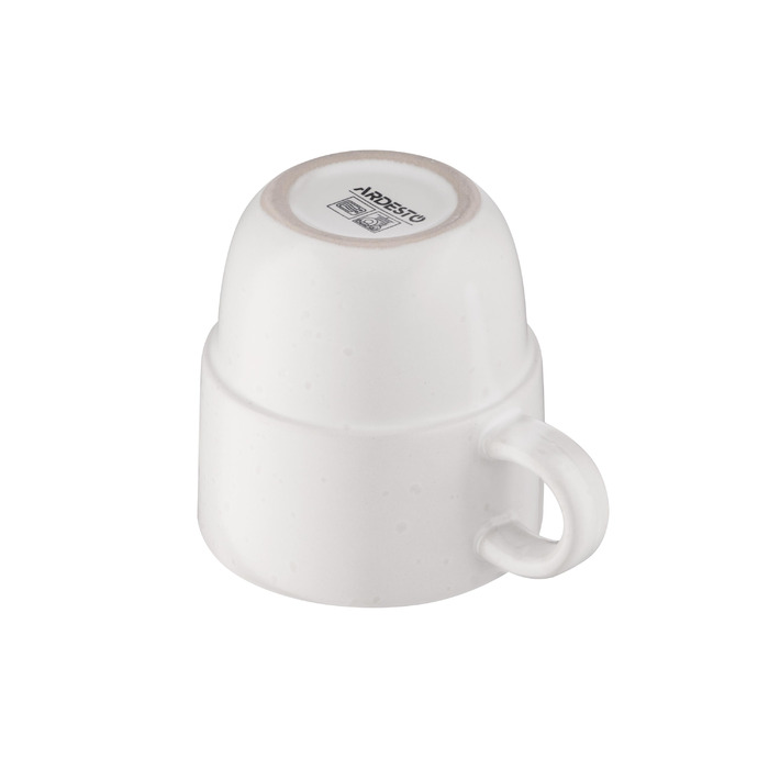 ARDESTO Чашка Trento, 390 мл , біла, кераміка