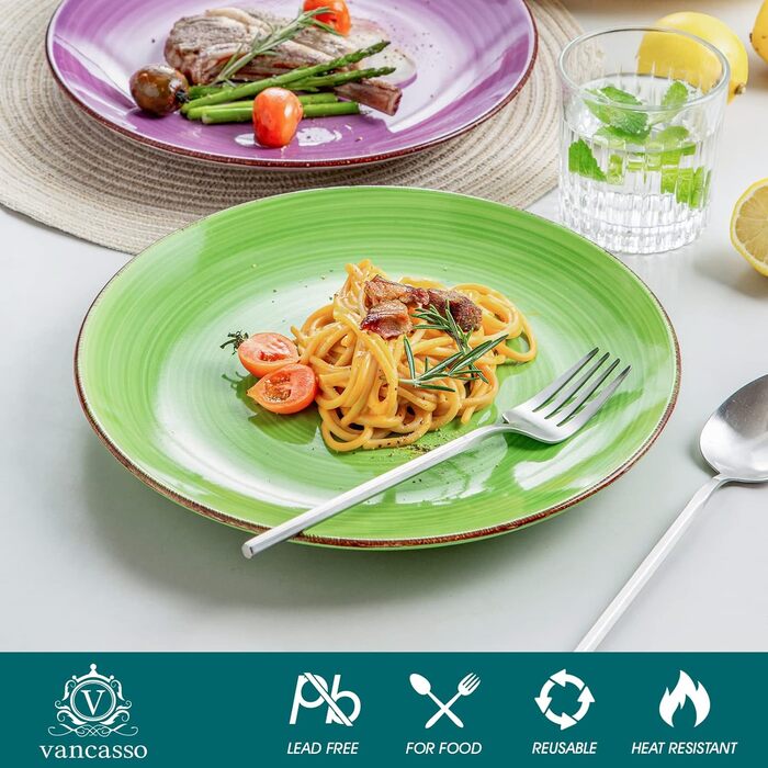 Набір обідніх тарілок, 6 предметів, різнокольорові Bonita Vancasso