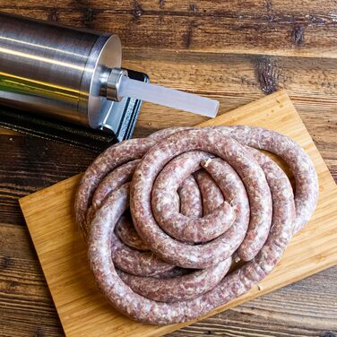 Натуральна оболонка для ковбас Натуральна оболонка вищого сорту для домашньої ковбаси, ялівцевої ковбаси, білої ковбаси, сардельки (калібр 18/20 мм, 91 метр, овеча оболонка)