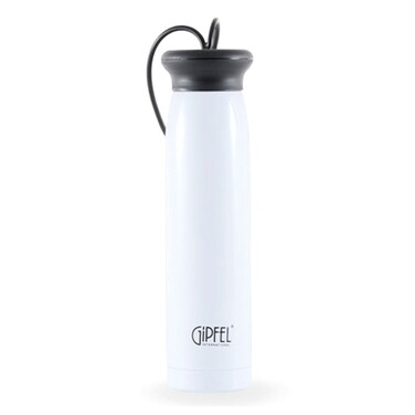 GIPFEL Термос вакуумний SUNDAY 320мл. Матеріал: нержавіюча сталь 18/8, пластик, силікон. Колір білий 8319 GIPFEL