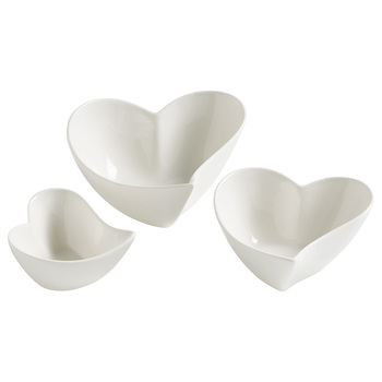 Набор мисок Maxwell & Williams WHITE BASICS HEART, 3 пр.