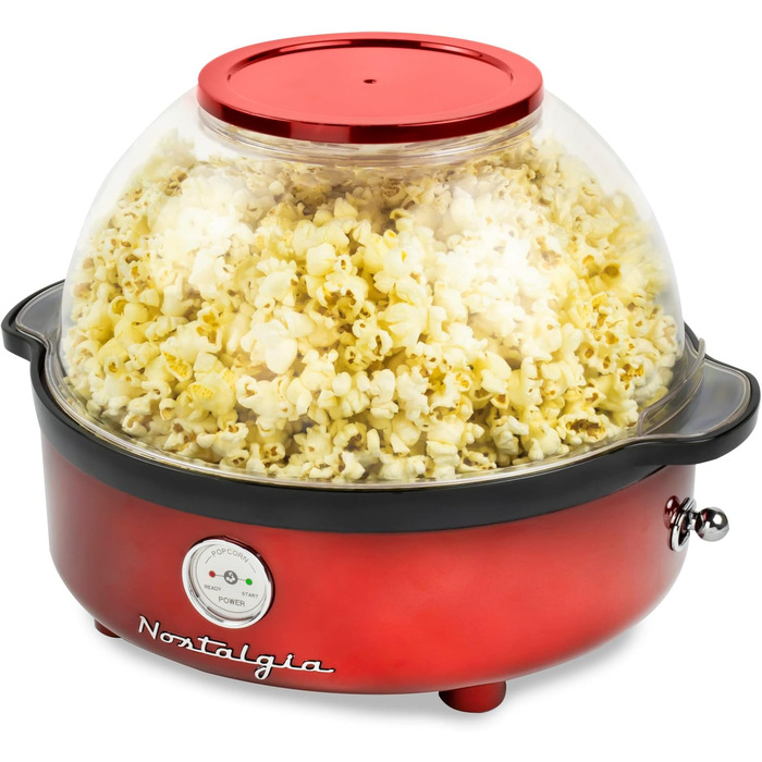 Аппарат для попкорна 5,5 л в ретро-стиле красный Nostalgia