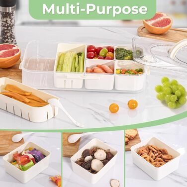 Коробка для снеків з 14 відділеннями, 2 комплекти Luxear