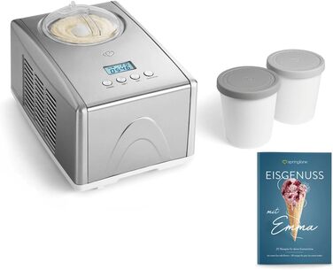 Машина для мороженого из нержавеющей стали со съемным контейнером 1,5л Springlane