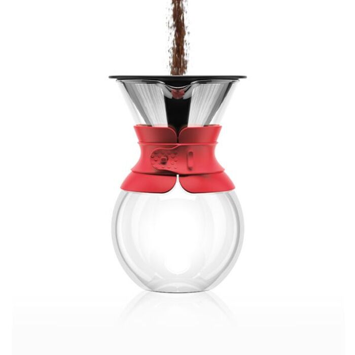 Кавник з фільтром з силіконової захистом, 1 л, Pour Over Bodum
