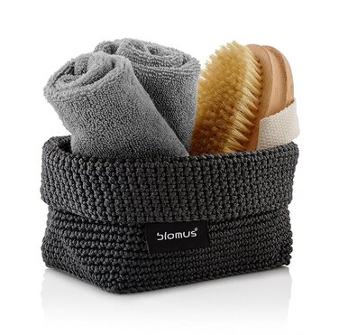 Кошик для рушників маленька антрацит Tela Blomus