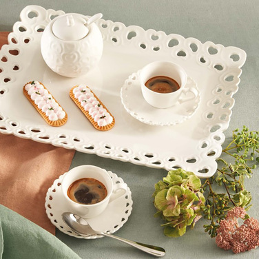 Блюдце La Porcellana Bianca VALENTINO, порцеляна, діам. 10 см