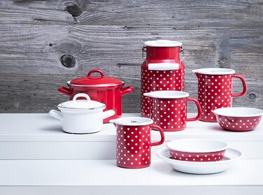 Глек для молока 2л, червоний Riess