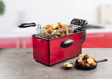 Масляная фритюрница Bestron 3,5 литра, 2000 Вт, красный Bestron