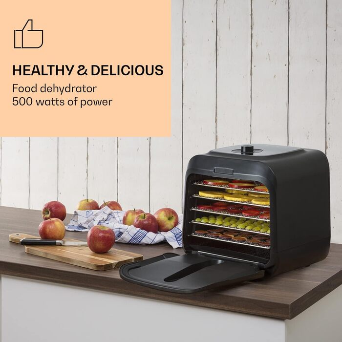 Дегідратор на 5 полиць, 500 Вт Florida Jerky Klarstein